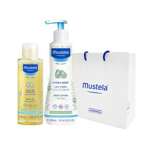 무스텔라 바디 보습 세트(바디로션 300ml+오일 100ml)