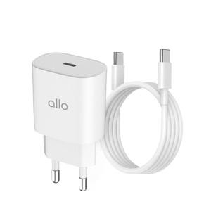 [2개] 알로코리아 컴팩트 25W C타입 초고속충전기+고속충전 케이블 UC125PPS