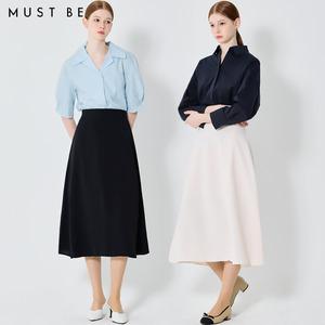 [머스트비(MUSTBE)] 감도높은 세미플레어 스커트 (택가격: 87000원)