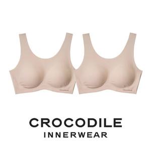 [크로커다일] 감탄브라 소프트핏 쉘론 U넥 패드일체형 브라2종 다크베이지 CDWBR5M03_