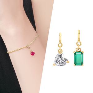 [골드피아] 14K 그린칵테일/러브팝 펜던트 참