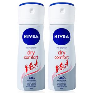 니베아 데오드란트 스프레이 60ml 드라이 2개 겨드랑이 땀냄새 제거
