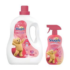 스너글 섬유유연제 블루밍부케 용기, 2L, 1개  + 섬유탈취제 블루밍부케 470ml, 1개