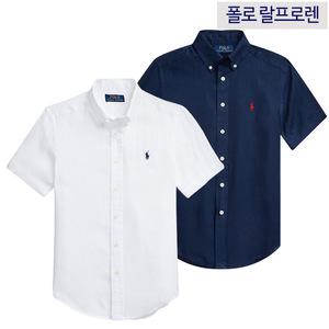 POLO 폴로 보이즈 반팔린넨셔츠