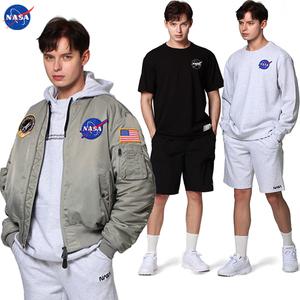 [NASA 나사] 반팔티/반바지/면바지/조거팬츠/맨투맨/후드집업/양면항공점퍼/티셔츠/카