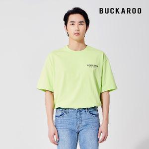[버커루] 남성 26수 2합 루즈핏 아틀리에 레터링 R넥 T(B212TS220P)