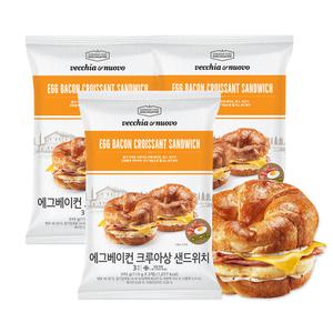 베키아에누보 에그베이컨 크루아상 샌드위치 115g X 3팩 (총 9개)
