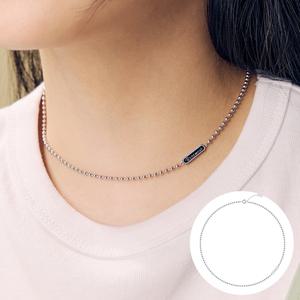[로즈몽] 실버 볼 목걸이 퓨어로즈 RA25A14K