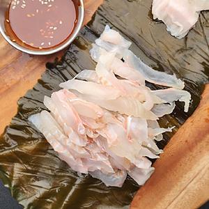[사계절다이닝] 자연산 숙성 광어회 200g