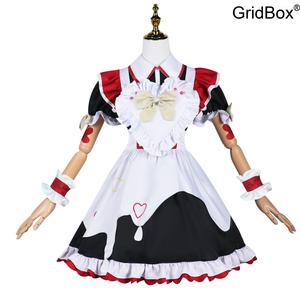 코스튬 GirdBox 메이드복 초경량 코스프레의상 할로윈데이 세트