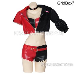 할리퀸코스튬 GirdBox 코스프레의상 할로윈데이 세트