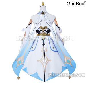 GirdBox 원신 여행자 코스튬의상 코스프레 할로윈코스튬 여성용 풀세트