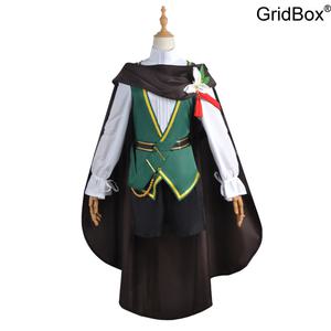 GirdBox 원신 코스프레 의상 몬드 바람신 베디 코스튬 망토 할로윈코스튬 소년용