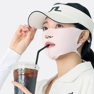 아이브 오픈형 골프마스크 자외선차단마스크 러닝 페이스 안면 얼굴햇빛가리개 자전거