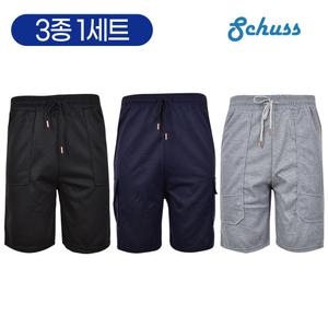 3장1세트! [Schuss] 여름남성 쿨데일리 반바지 하프팬츠