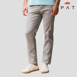 [PAT 남성] 가로 잔조직패턴 노턱 팬츠_1I31637