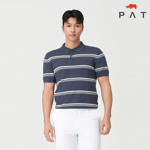 [PAT 남성] 스트라이프 조직 카라 스웨터_1J33602