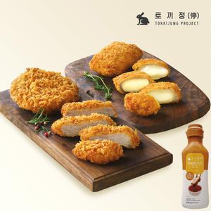 [최종12,800] 토끼정 육즙이 풍부한 통등심/통모짜치즈 돈가츠 5팩 골라담기+2개 이상