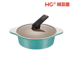 [본사직영] 해피콜 아르보 블랑 24cm 전골냄비 멜로우민트