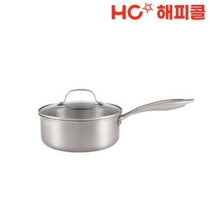 [본사직영] 해피콜 스테이 통3중 IH 스텐 소스팬 2p 세트 (한손20/뚜20)
