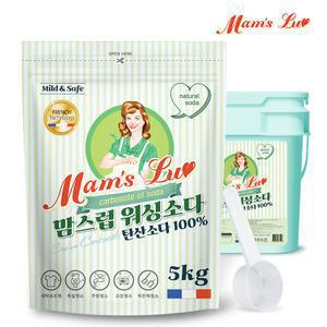 맘스럽 워싱소다 파우치형 5kg+스푼 외 과탄산소다 가루세제 모음전 프렌치 프리미엄