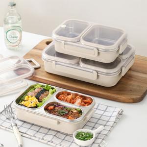 SGAKIC 스텐 런치박스 직장인도시락통 나눔 반찬통 2칸/3칸/4칸