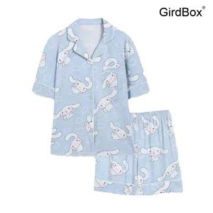 짱구잠옷 여름 여성잠옷 반팔 반바지 GirdBox 파자마 세트 홈웨어