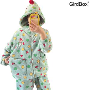 짱구잠옷 겨울 여성잠옷 GirdBox 극세사 파자마 세트 홈웨어