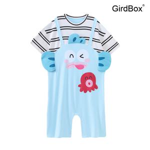 한교동 여름잠옷 GirdBox 반팔 원피스 면 홈웨어 파자마