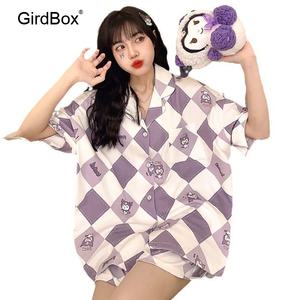 산리오잠옷 시나모롤 여름잠옷 GirdBox 반팔 반바지 파자마세트 홈웨어