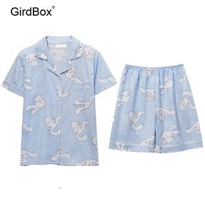 여름잠옷 여성잠옷 GirdBox 쿠로미 반팔 파자마 세트 홈웨어