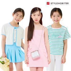 [스타일노리터]키즈&주니어 여름쇼핑~76%OFF/반팔티/숏팬츠/수영복/반팔카라티/데님팬