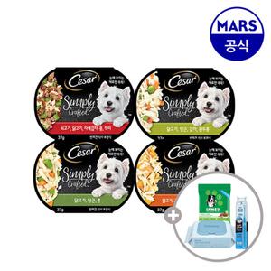 시저 심플리 크래프티드 15개골라담기+아이엠즈 100g+애견용칫솔1개+베베숲물티슈1개