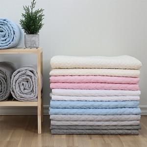 보들보들 순면 누빔 헤링본 피그먼트 침대패드 겸 이불 퀸 150x200