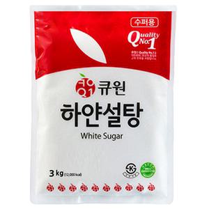 큐원 하얀 설탕 3kg 프리마 커피메이트