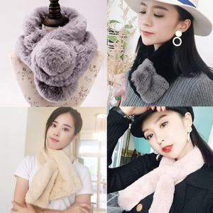 퍼머플러 퍼목도리 털 방한용품 털목도리