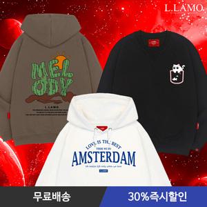 [30%즉시할인] 엘라모 신상 봄 맨투맨/후드티 반팔티셔츠 트레이닝팬츠 외 60종 남녀공용 오버핏 빅사이즈 S~4XL 긴팔티/라운드/무지