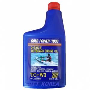 GOLD POWER-1000 TC-W3/선외기 오일