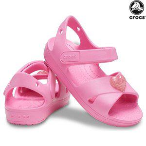 [크록스]클래식 크로스 스트랩 샌들 키즈 유아 여아 아동 어린이 샌들 206245-669 핑크