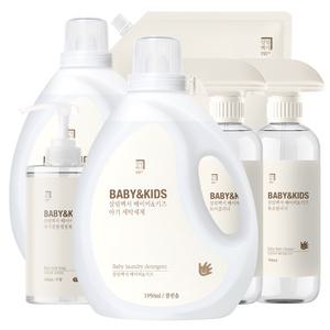 살림백서 아기세탁세제 1950ml x 2 섬유유연제/리필/주방세제/젖병세정제/클리너 베이비모음전