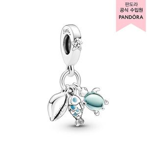 [판도라][백화점 보증서 제공]피쉬 씨 터틀   콘치 트리플 댕글 참_791697C01
