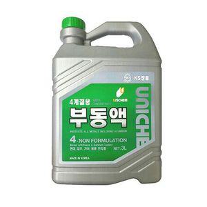 유니켐 부동액 3L 4계절용 냉각부동액 동결방지
