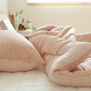 [은남침구]먼지없는 마이크로화이바 사계절 마이크로포코 차렵 슈퍼싱글이불+싱글패드+베개세트-2color