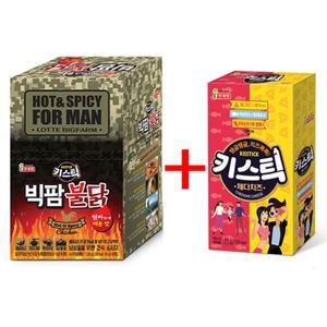 롯데 빅팜불닭1200g + 키스틱550g 기획 간식 소시지 어린이 성인 남여노소 주전부리
