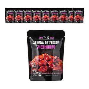 한끼통살 그릴드 닭가슴살 저크바베큐 100g, 10개