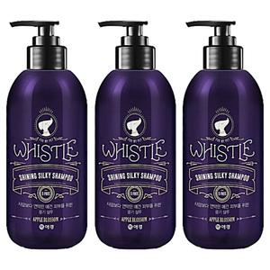휘슬 샤이닝 실키 강아지샴푸 윤기샴푸 전 견종용 500ml 3개