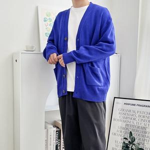 KMOMENT 남자 오버핏 니트가디건 베이직가디건 데일리가디건 오버핏롱가디건