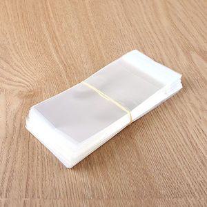 싼비즈 [9142-12]책갈피포장지OPP 접착 소 7x12cm 투명 ,1묶음(약200장)