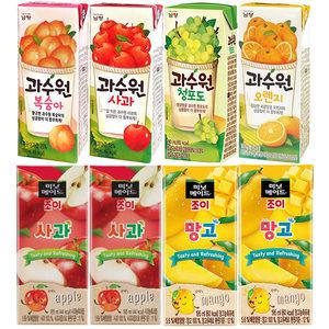 과수원사과 복숭아 청포도 오렌지 미닛메이드 망고 사과 190mlx24팩