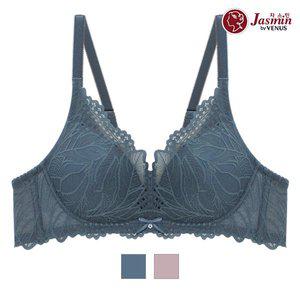 [기타]비너스by자스민 럭셔리 레이스 노와이어 브라 (네이비,딥핑크/75A-90C) JBR1297